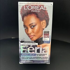 NEW L'Oreal Paris Feria Midnight Bolds Hair Color / Cool Rich Red